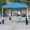 Flash Furniture Blue Pop Up Canopy Tent and Folding Bench Set JJ-GZ10PKG103-BL-GG - alternate 1